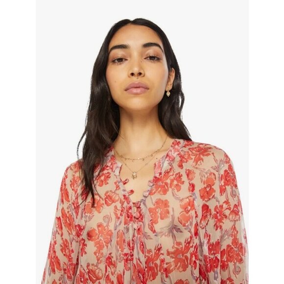 💕NATALIE MARTIN💕 Fiore Maxi Dress ~ Chiffon Watercolor Dove Medium M NWT - Picture 10 of 16